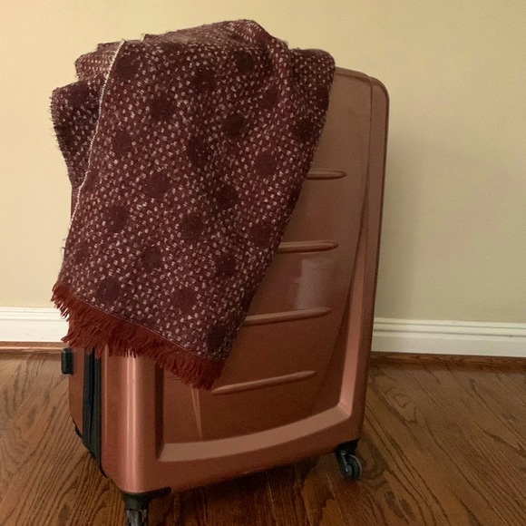 Zara brown polka dot scarf pashmina - Picture 1 of 2